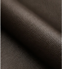 Leatherette synthetic upholstery swatch with textured grain